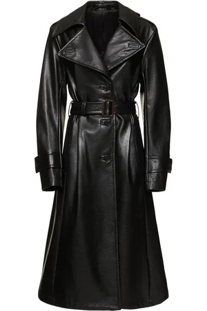 Acne Studios Langer Trenchcoat Mit Gürtel „olive“