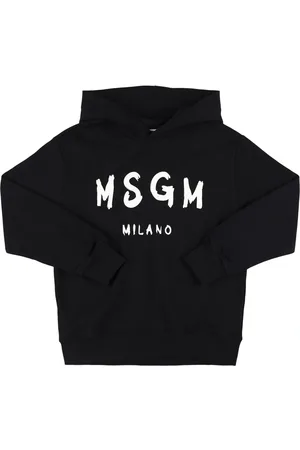 Msgm Sweatshirt Aus Baumwolle Mit Kapuze Und Druck