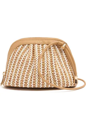 A.P.C. Clutch Mit Raffia-effekt „ninon“