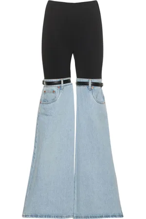 COPERNI Hybrid-jersey- Und Denim-schlaghose