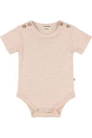 1+ IN THE FAMILY Striped Cotton Blend Bodysuit