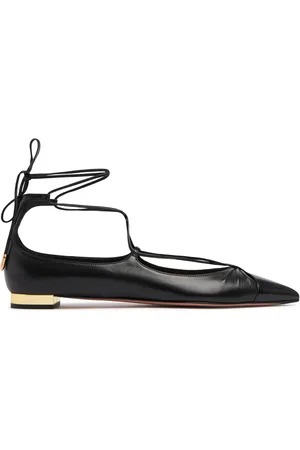 Aquazzura 10mm Hohe Lederballerinas „gabi“