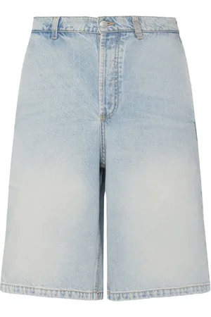 Alexander McQueen Shorts Aus Baumwolldenim