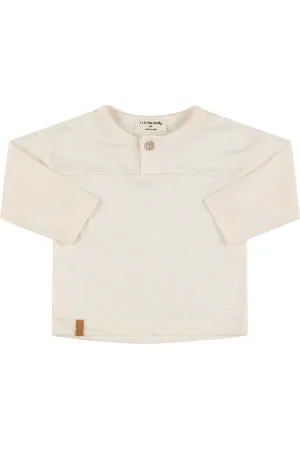 1+ IN THE FAMILY Linen Blend Long Sleeve T-shirt
