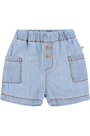 1+ IN THE FAMILY Cotton Chambray Shorts
