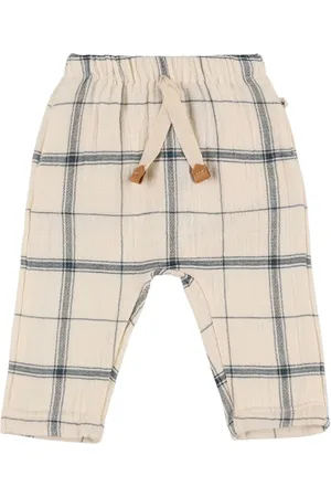 1+ IN THE FAMILY Check Print Cotton Pants