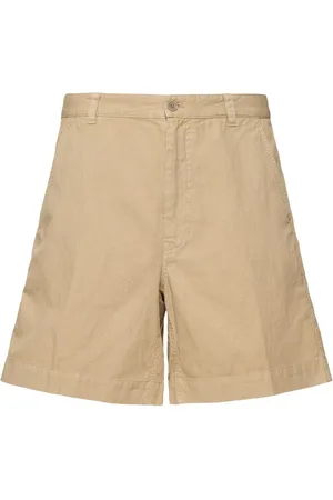 Aspesi Garment Dyed Cotton & Linen Shorts