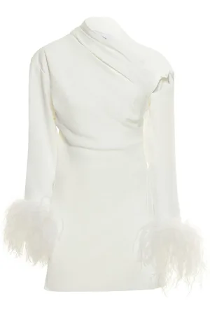 16Arlington Minikleid Aus Krepp Mit Federn „adelaide“