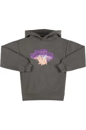 Maison Mangostan Sweatshirt Aus Baumwolle Mit Kapuze Und Druck