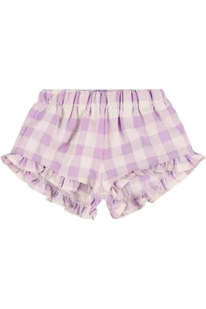 MIPOUNET Seersucker-shorts Aus Baumwollmischgingham