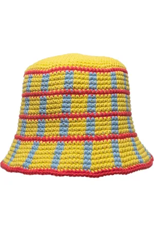 Memorial Day Plaid Crochet Bucket Hat