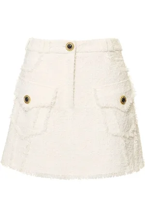 Balmain Trapez-minirock Aus Tweed