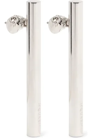 Alexander McQueen Messingohrringe „cross Bar“
