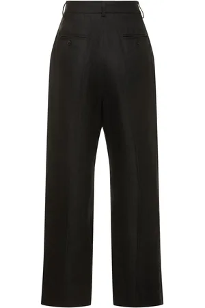 Max Mara Weite Hose Aus Leinencanvas "malizia"