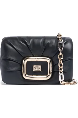 Roger Vivier Mini Schultertasche Aus Leder "viv Choc“