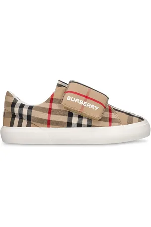 Burberry Riemensneakers Aus Baumwolle Mit Druck