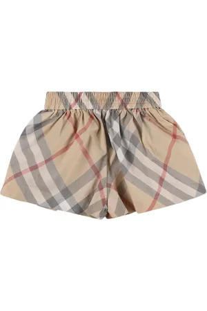 Burberry Shorts Aus Baumwollgabardine Mit Karodruck