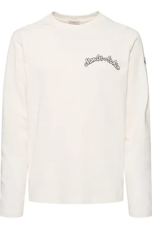 Moncler Langarm-shirt Aus Baumwolle Mit Logo
