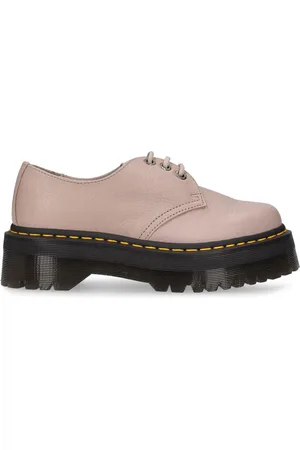 Dr. Martens 50mm Hohe Schnürschuhe Aus Leder "1461 Quad"