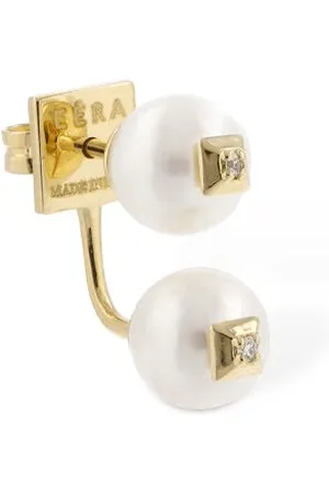 Eera Mono-ohrring Aus 18kt Gold Mit Perlen