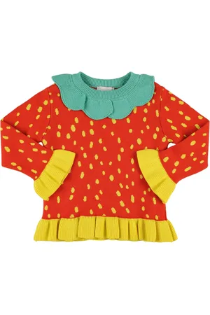 Stella McCartney Sweater Aus Baumwollstrick Mit Erdbeermotiv