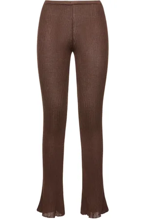MAGDA BUTRYM Gerippte Kaschmir-strick-leggings