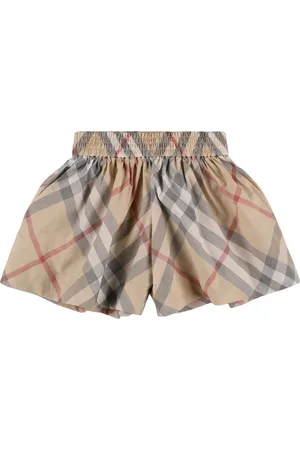 Burberry Shorts Aus Baumwollgabardine Mit Karodruck