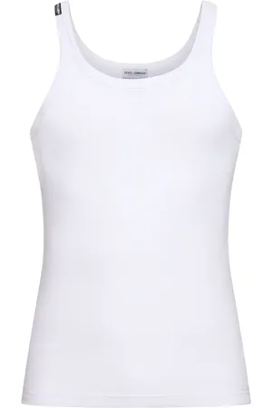 Dolce & Gabbana Tanktop Aus Geripptem Baumwolljersey