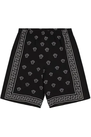 VERSACE Shorts Aus Bedruckter Viskose