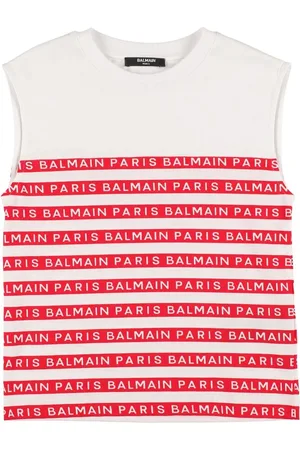 Balmain T-shirt Aus Bio-baumwolljersey