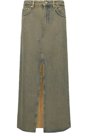 Ganni Maxirock Aus Denim
