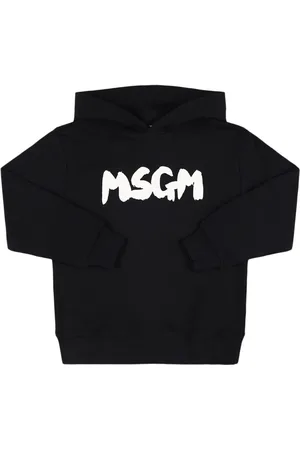 Msgm Sweatshirt Aus Baumwolle Mit Kapuze Und Druck