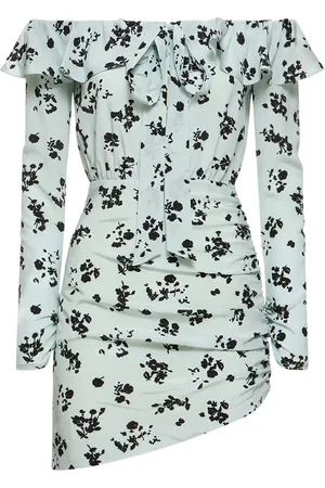 Alessandra Rich Minikleid Aus Twill Mit Druck