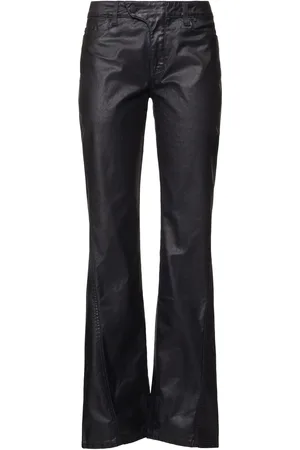 MUGLER Gerade Jeans Aus Gewachstem Denim