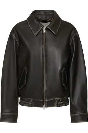 DUNST Unisex-lederjacke Mit Knöpfen