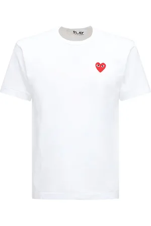 Comme des Garçons T-shirt Aus Baumwolljersey Mit Herzpatch