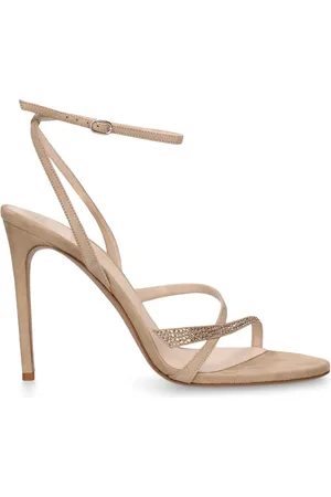 ALEXANDRE BIRMAN 100mm Wildledersandaletten Mit Kristallen „tita“