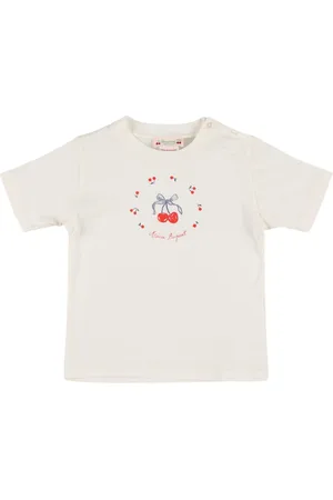 BONPOINT Bedrucktes T-shirt Aus Baumwolljersey