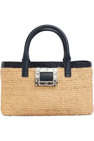 Roger Vivier Kleine Raffia-tote „skate“