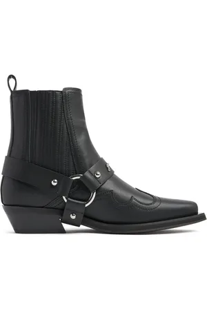 Ganni 40mm Hohe Westernstiefel Aus Recyceltem Leder
