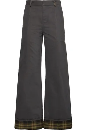 Burberry Weite Hose Aus Baumwolle Und Nylon