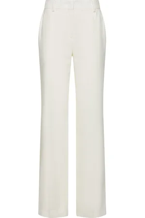 Alberta Ferretti Linen Blend Wide Leg Pants