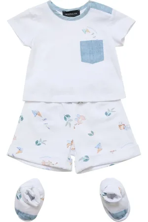 MONNALISA T-shirt, Shorts Und Socken Aus Baumwolljersey
