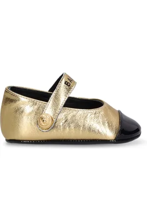 Balmain Ballerinas Aus Leder Mit Logo
