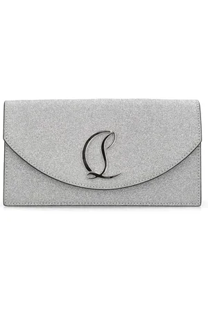 Christian Louboutin Kleine Tasche Aus Glitzerleder Mit Logo