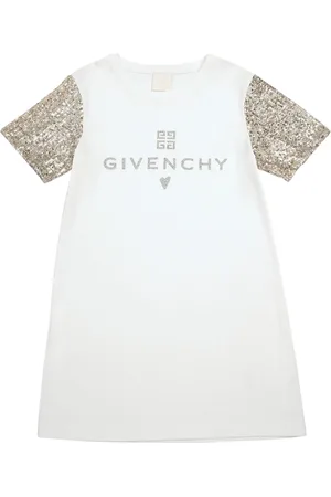 Givenchy Baumwollkleid Mit Paillettenärmeln