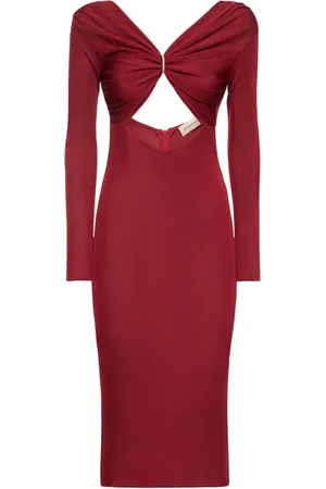 ALEXANDRE VAUTHIER Midikleid Aus Viskosejersey Mit Ausschnitt