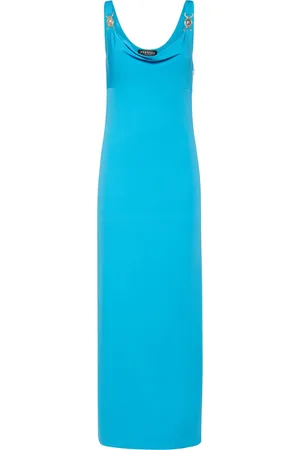 VERSACE Asymmetrisches Midikleid Aus Viskosejersey