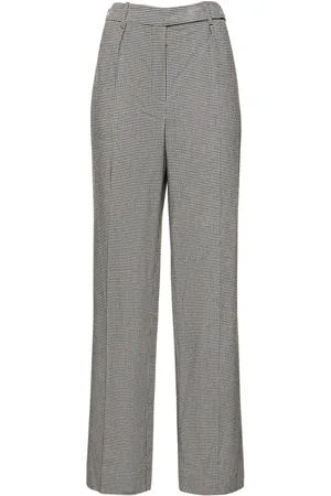 ALEXANDRE VAUTHIER Weite Hose Aus Wollmischung Mit Karos