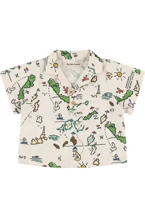 The New Society Printed Cotton Poplin Shirt